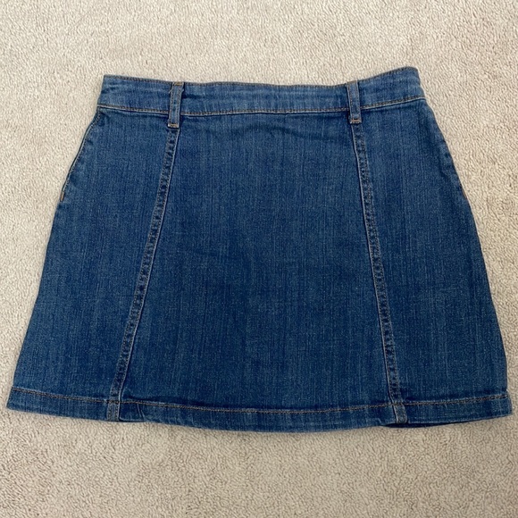 Tokyo Darling Jean Button Mini Skirt - Picture 2 of 2